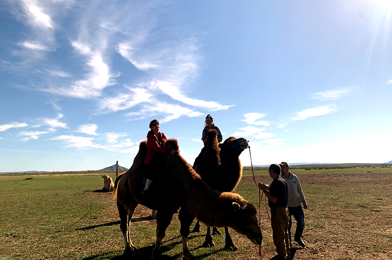 Camel riding at Elsen tasarkhai